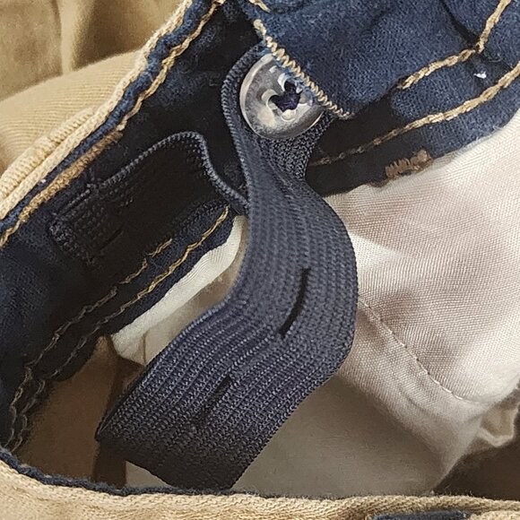 Wonder Nation Urban Khaki Cotton Span Elastic Adjustable Waist Short Sz 14 Husky - Picture 9 of 16